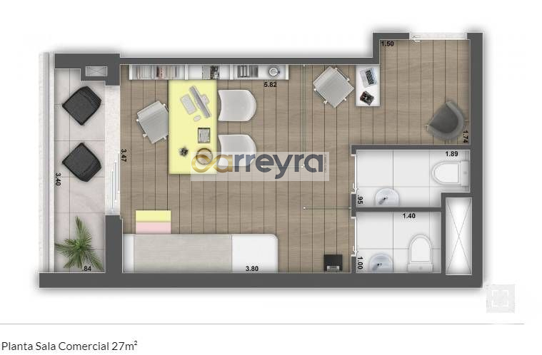 Sala comercial, 27,94m², à venda em São Paulo, Paraíso - Carreyra Imobiliaria